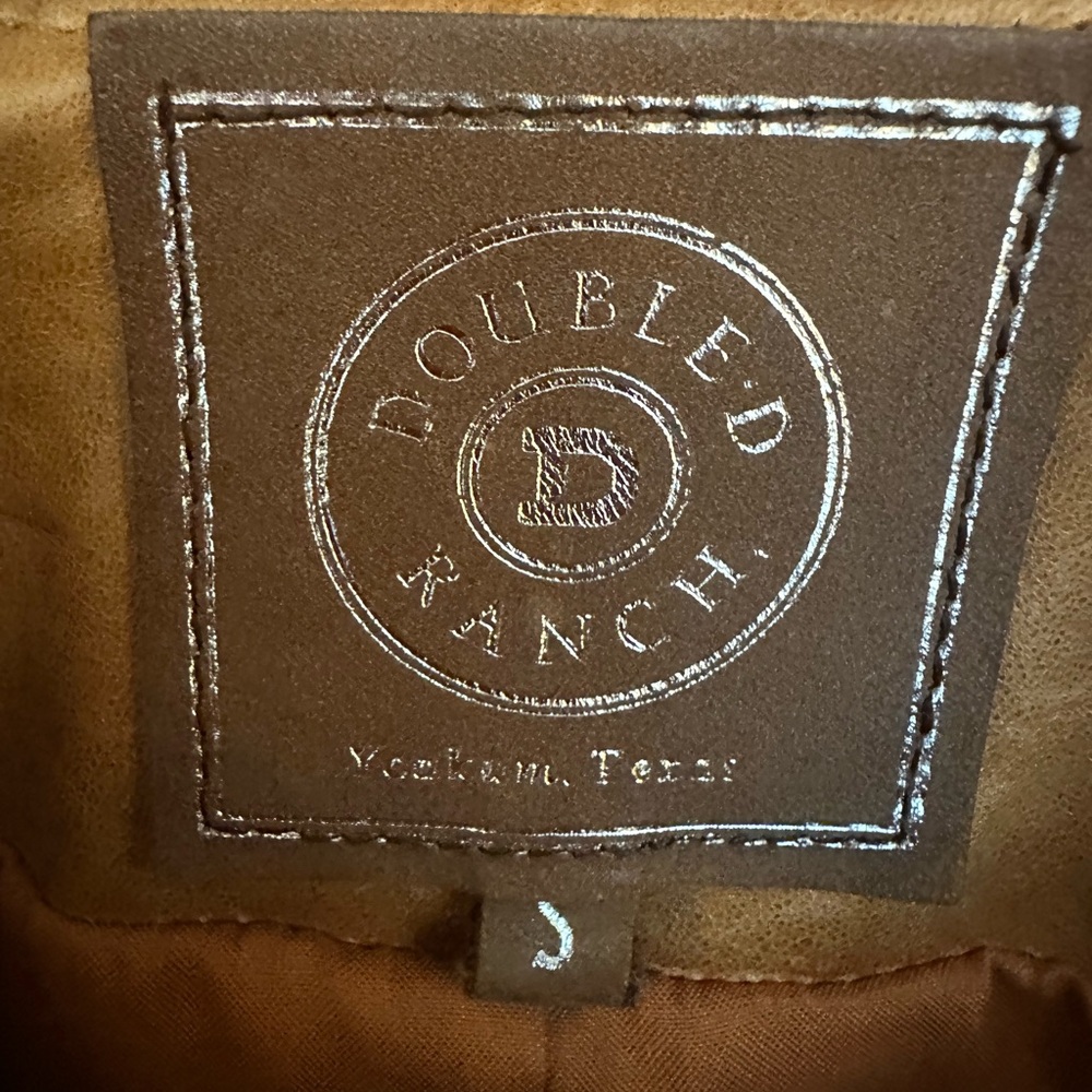 Double D Ranch Tan Leather Jacket - Picture 4 of 8